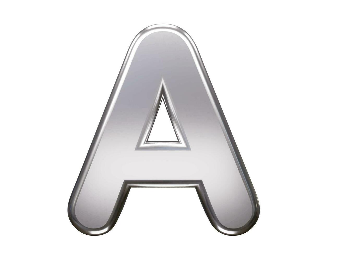 Alphabet text effect vector transparent 3d rendering