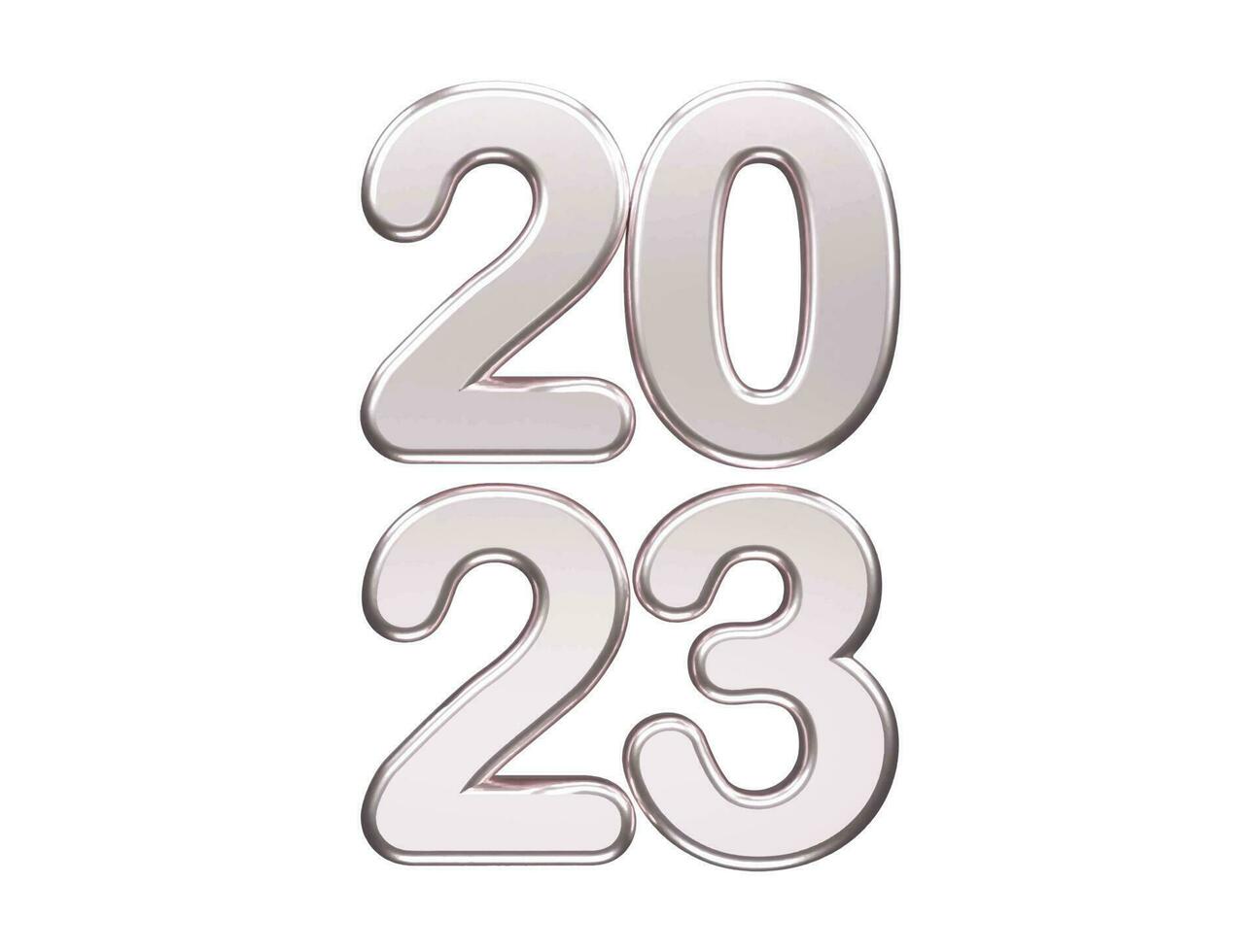 New year 2023 text effect vector illustration