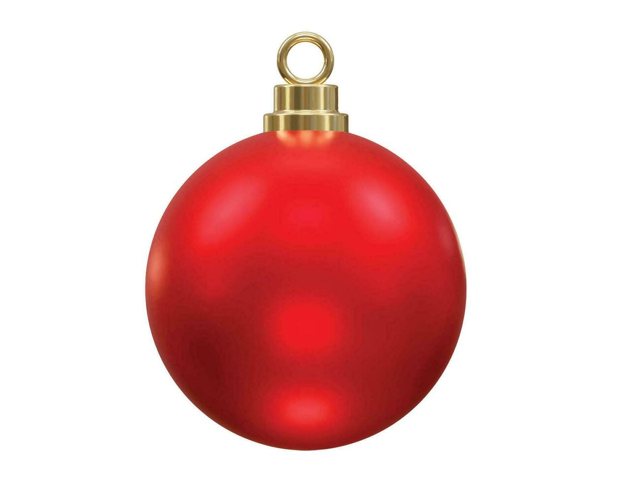 Christmas ball icon vector design transparent 3d rendering