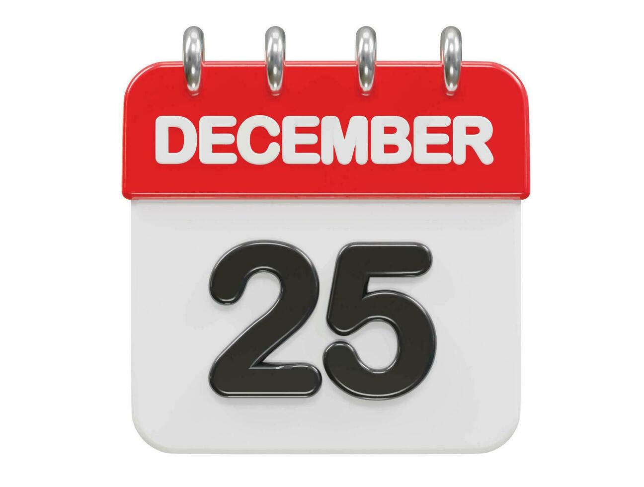 Calendar icon 3d rendering vector illustration