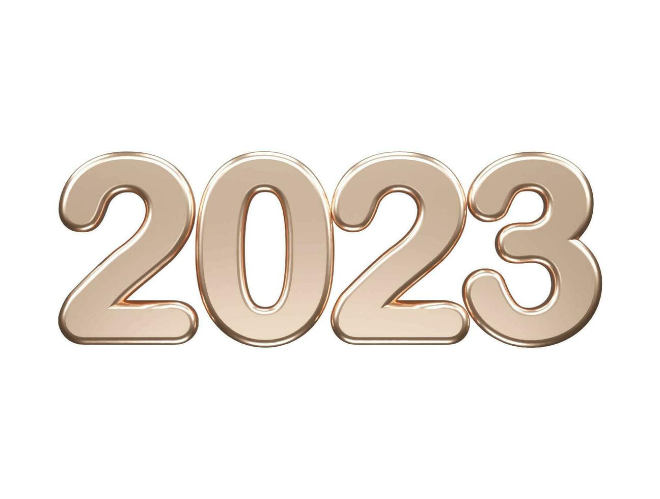 New year 2023 text effect vector illustration