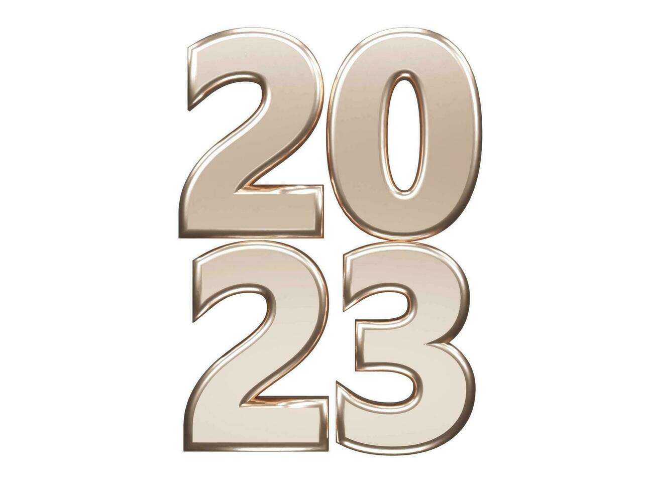 New year 2023 text effect vector illustration