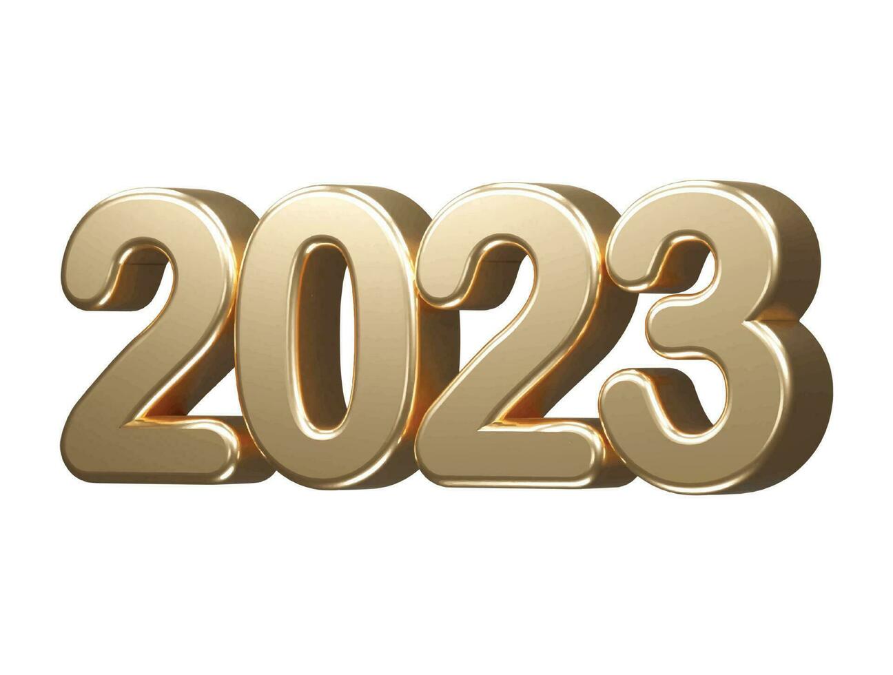 New year 2023 text effect vector illustration
