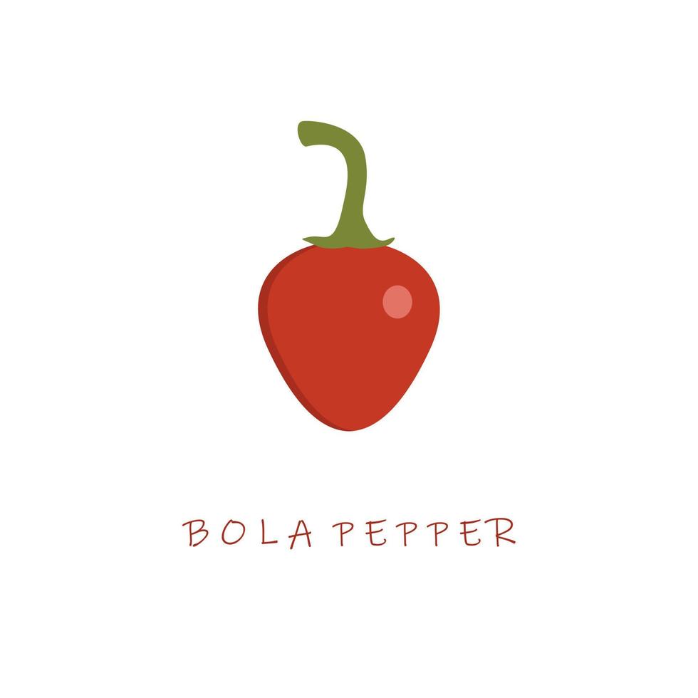 bola pepper flat design vector illustration