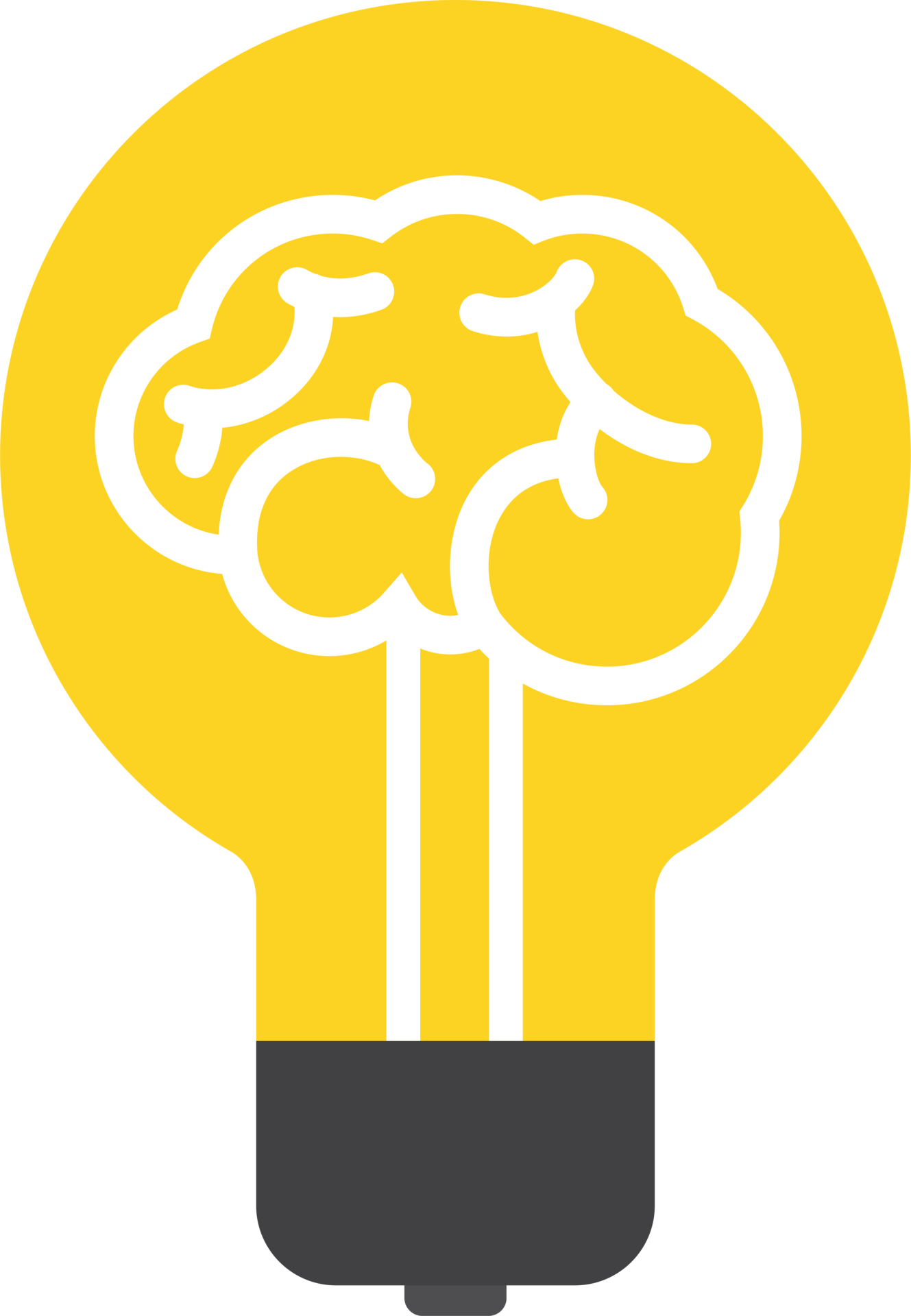 Brain in Light Bulb. Flat Illustration 16589172 PNG