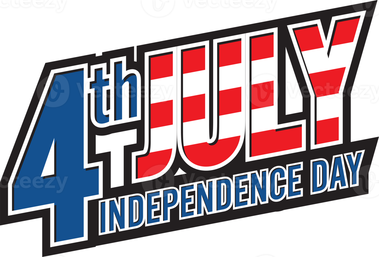 4 de julio. etiqueta del día de la independencia americana png