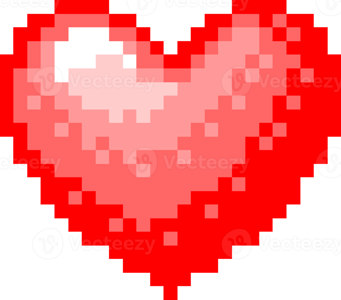 Heart 8bit pixel png