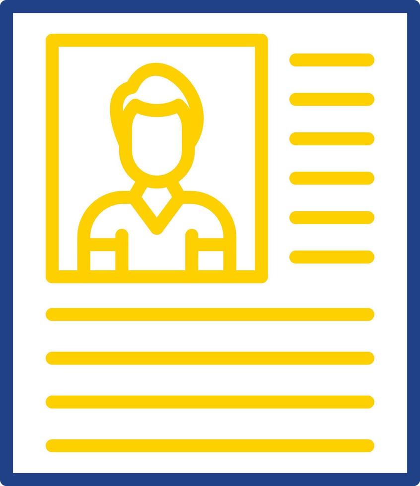 Personal Profile Vector Icon Design
