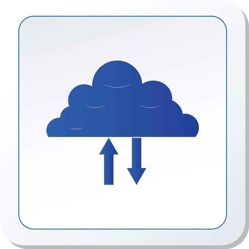 icono de almacenamiento en la nube ilustración gráfica vectorial vector