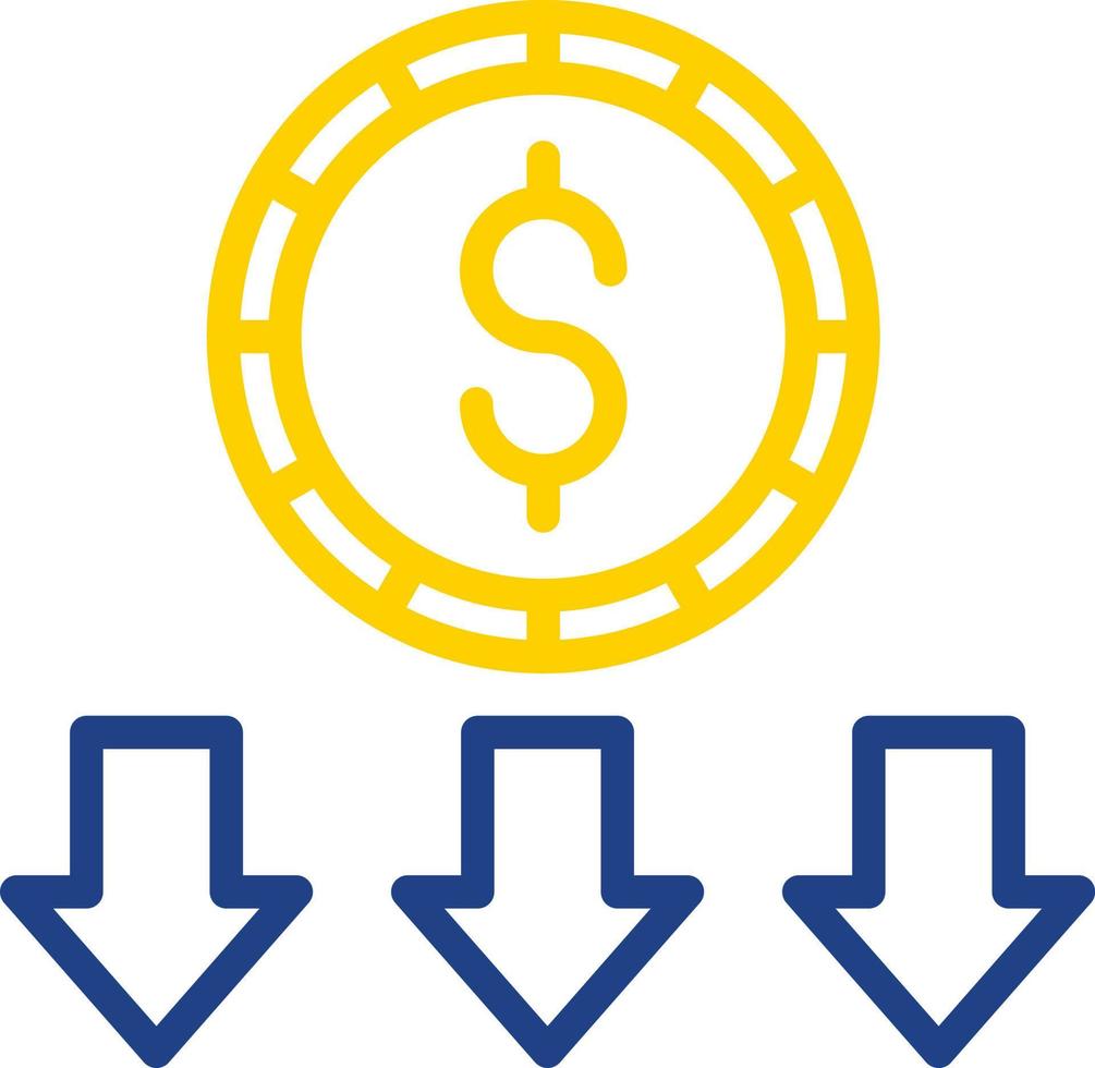Money Loss Vector Icon Design