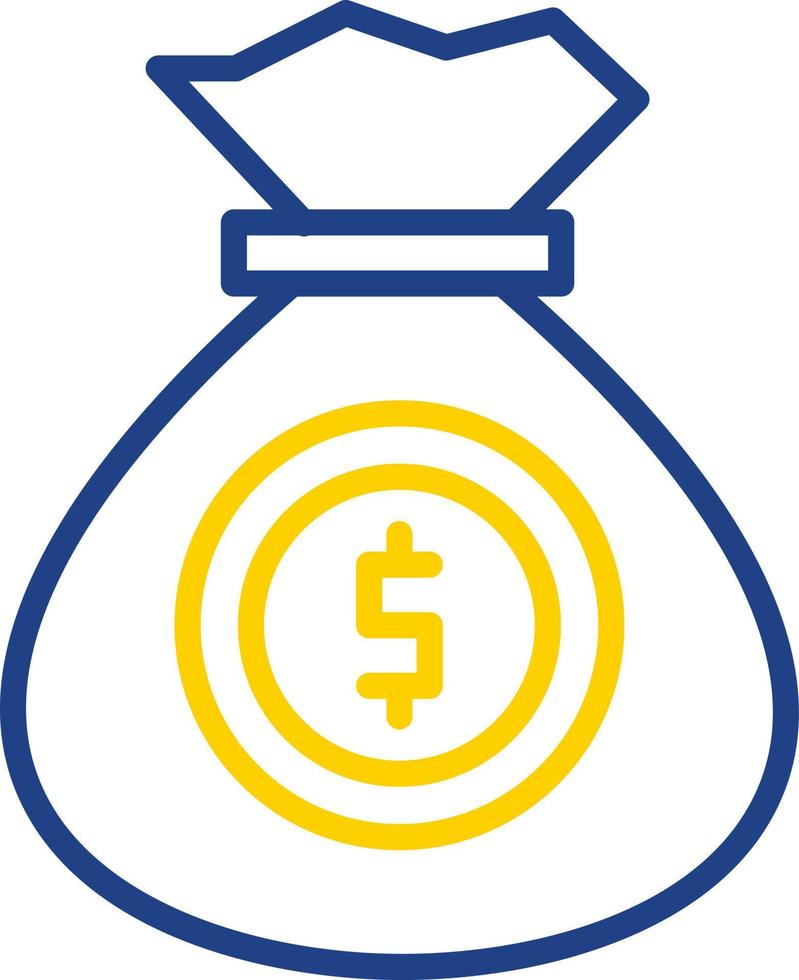 Money Bag Vector Icon Design