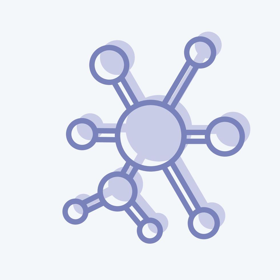 Icon Q-Learning. related to Machine Learning symbol. two tone style. simple design editable. simple illustration. simple vector icons