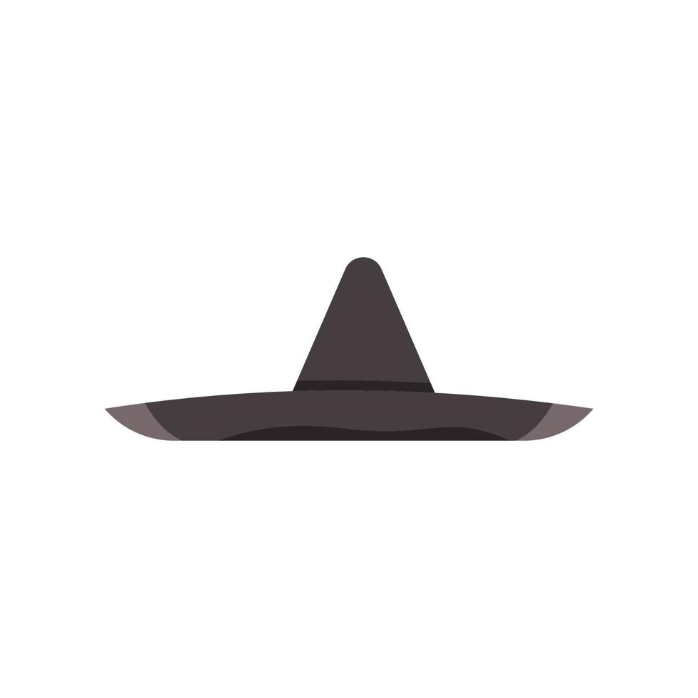 icono de logotipo de diseño de vector de sombrero simple