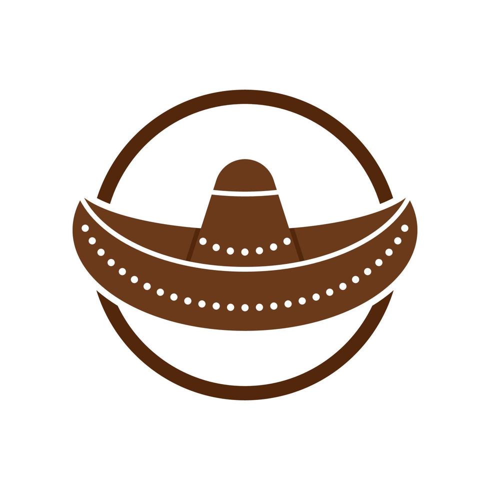 icono de logotipo de diseño de vector de sombrero simple