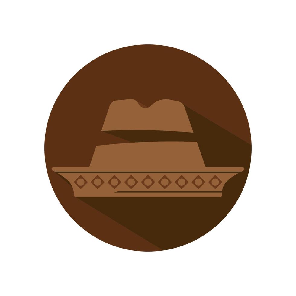 icono de logotipo de diseño de vector de sombrero simple