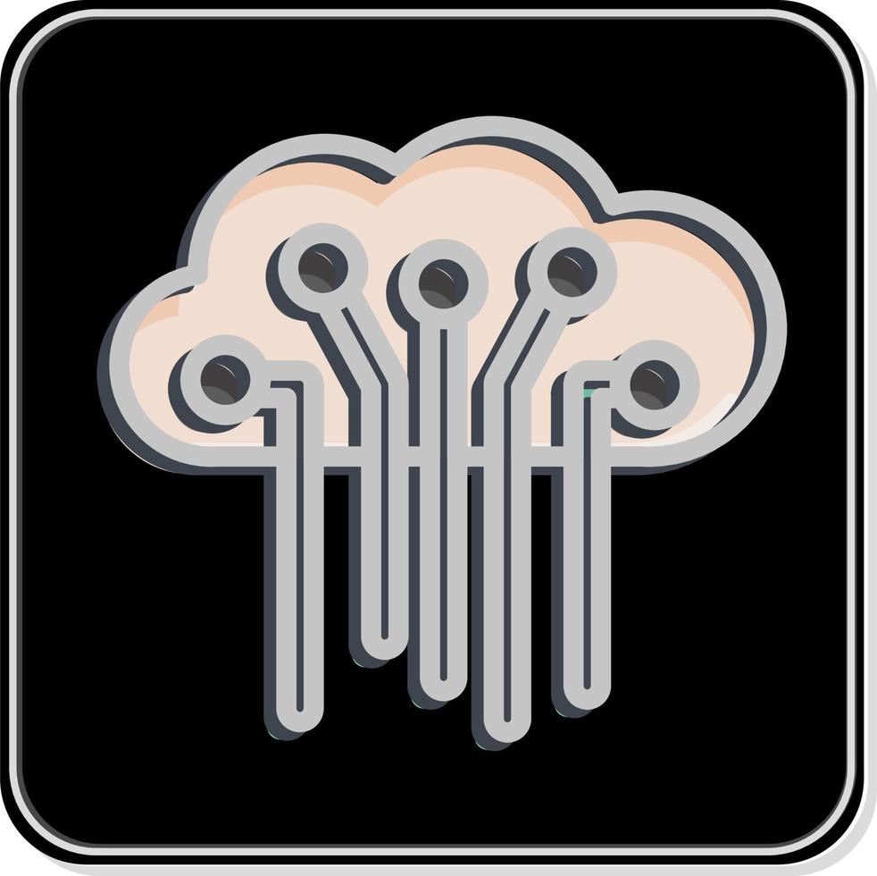 Icon Internet of Things. related to Machine Learning symbol. Glossy Style. simple design editable. simple illustration. simple vector icons