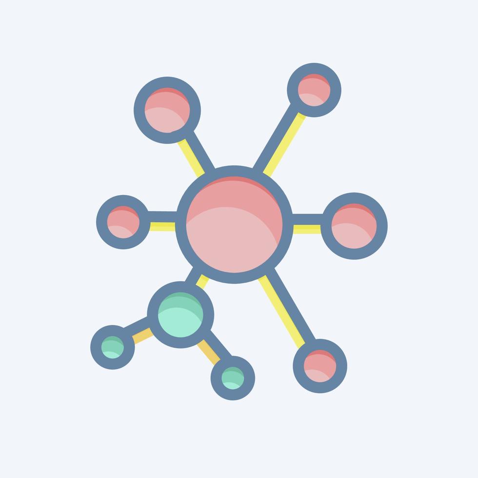 icono q-aprendizaje. relacionado con el símbolo de aprendizaje automático. estilo garabato. diseño simple editable. ilustración sencilla. iconos vectoriales simples vector