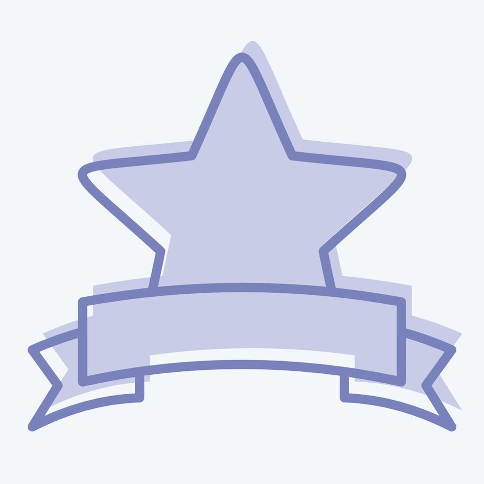 estrella de premio de icono. relacionado con el símbolo de las estrellas. estilo de dos tonos. diseño simple editable. ilustración sencilla. iconos vectoriales simples vector