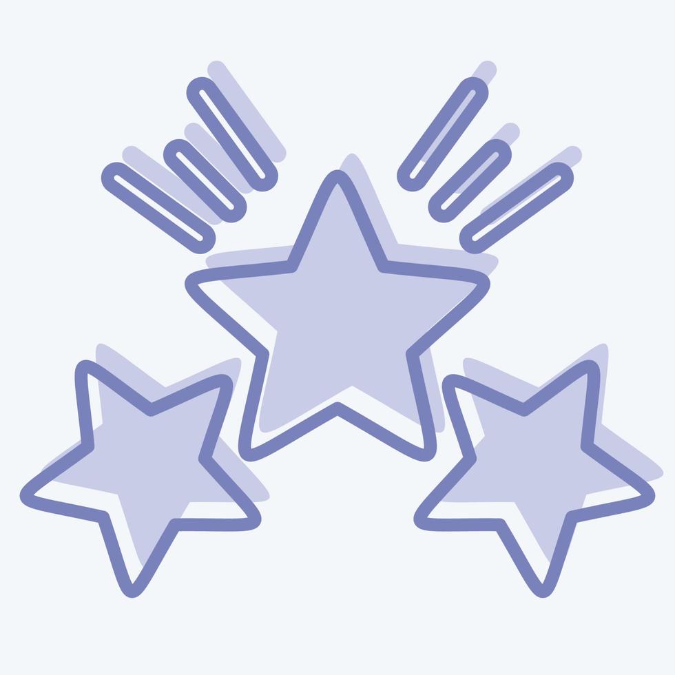 icono premio estrella 2. relacionado con el símbolo de estrellas. estilo de dos tonos. diseño simple editable. ilustración sencilla. iconos vectoriales simples vector