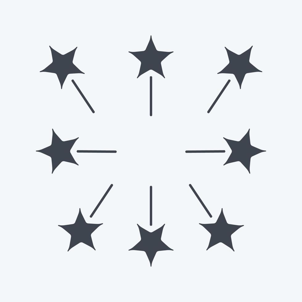 Icon Firework. related to Stars symbol. glyph style. simple design editable. simple illustration. simple vector icons