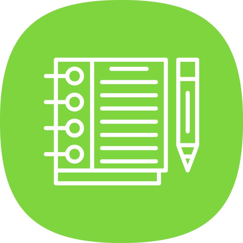 Sketchbook Vector Icon Design