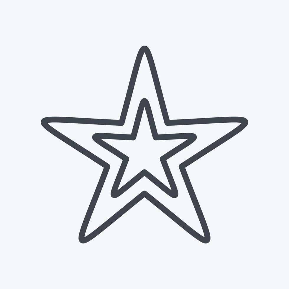 Icon Star. related to Stars symbol. line style. simple design editable. simple illustration. simple vector icons