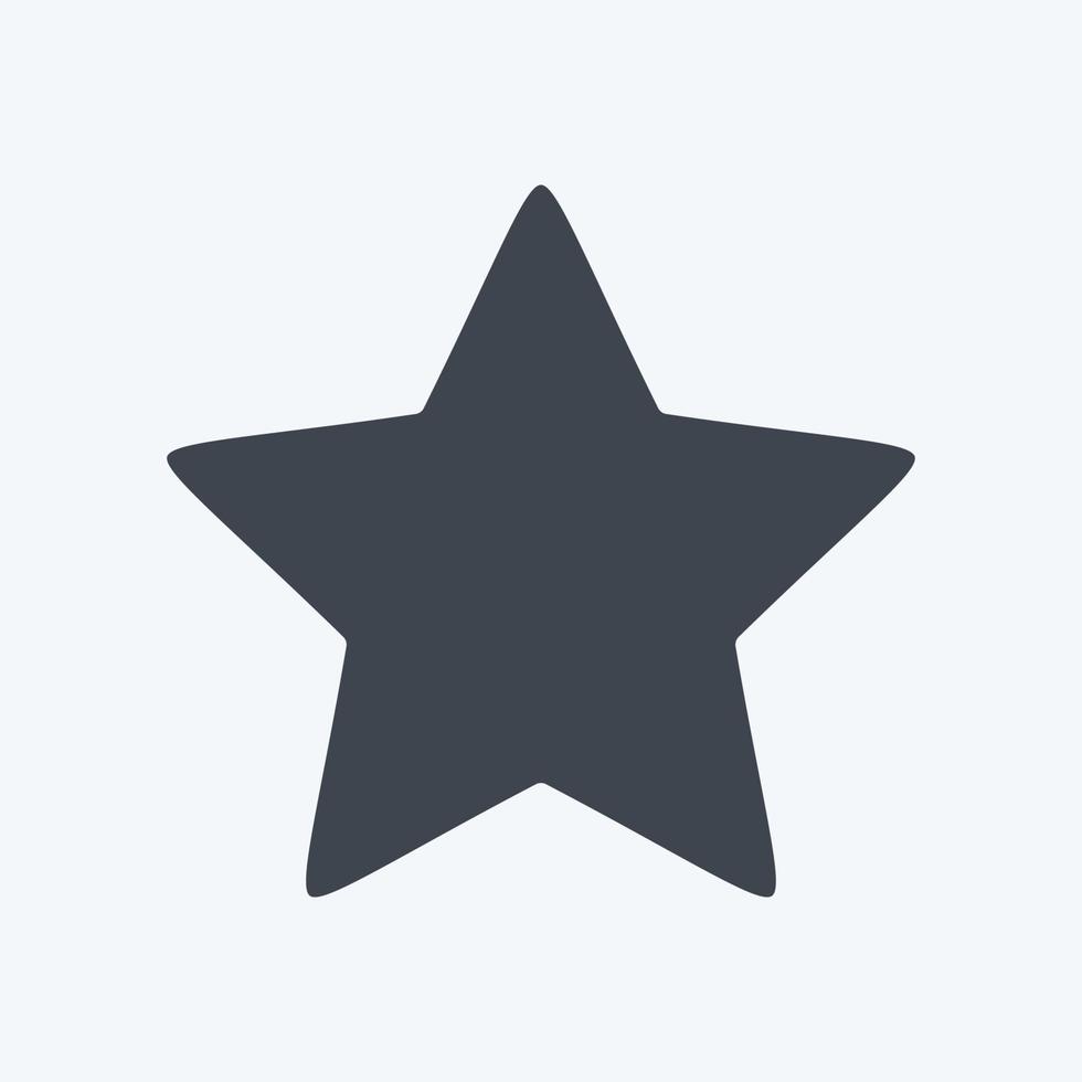 Icon Star 2. related to Stars symbol. glyph style. simple design editable. simple illustration. simple vector icons