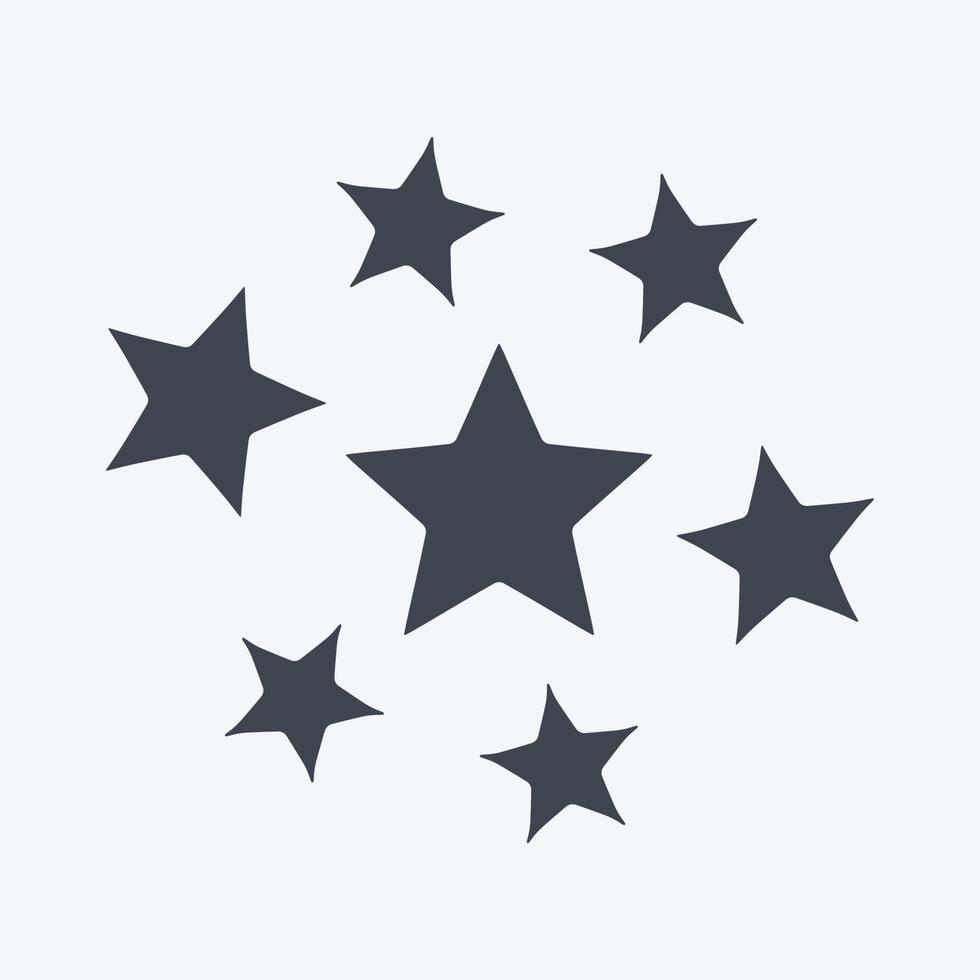 Icon Stars Around. related to Stars symbol. glyph style. simple design editable. simple illustration. simple vector icons