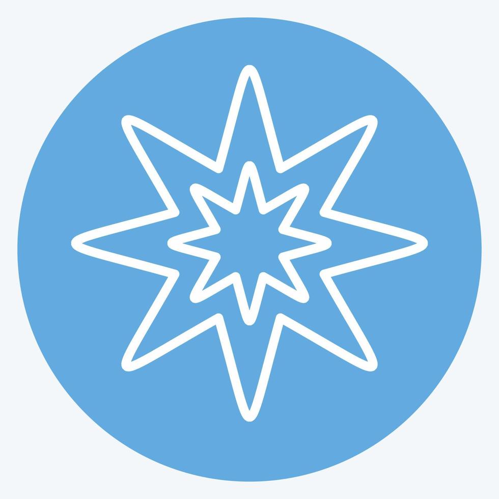 Icon Eight Pointed Star. related to Stars symbol. blue eyes style. simple design editable. simple illustration. simple vector icons