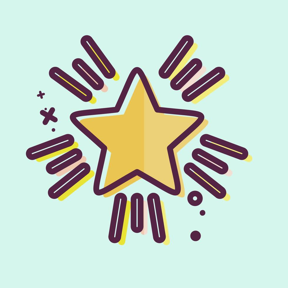 icono de estrellas de Navidad. relacionado con el símbolo de las estrellas. estilo mbe. diseño simple editable. ilustración sencilla. iconos vectoriales simples vector