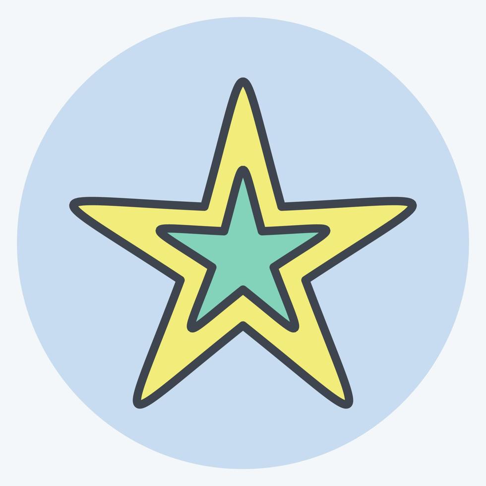 Icon Star. related to Stars symbol. color mate style. simple design editable. simple illustration. simple vector icons