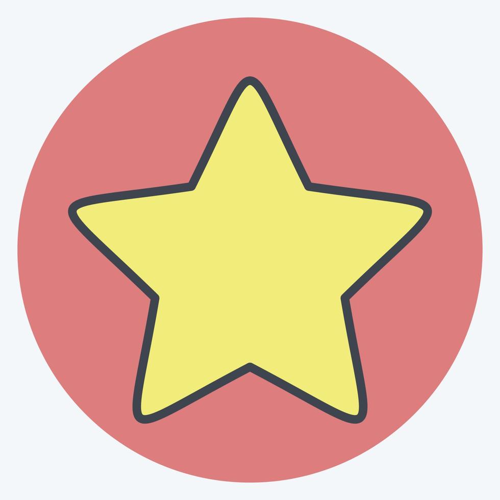 Icon Star 2. related to Stars symbol. color mate style. simple design editable. simple illustration. simple vector icons