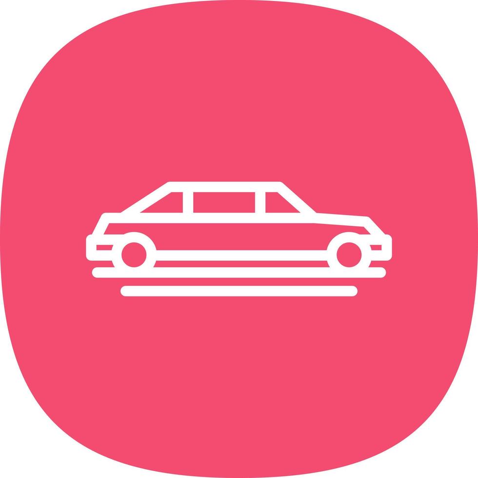 Limousine Vector Icon Design