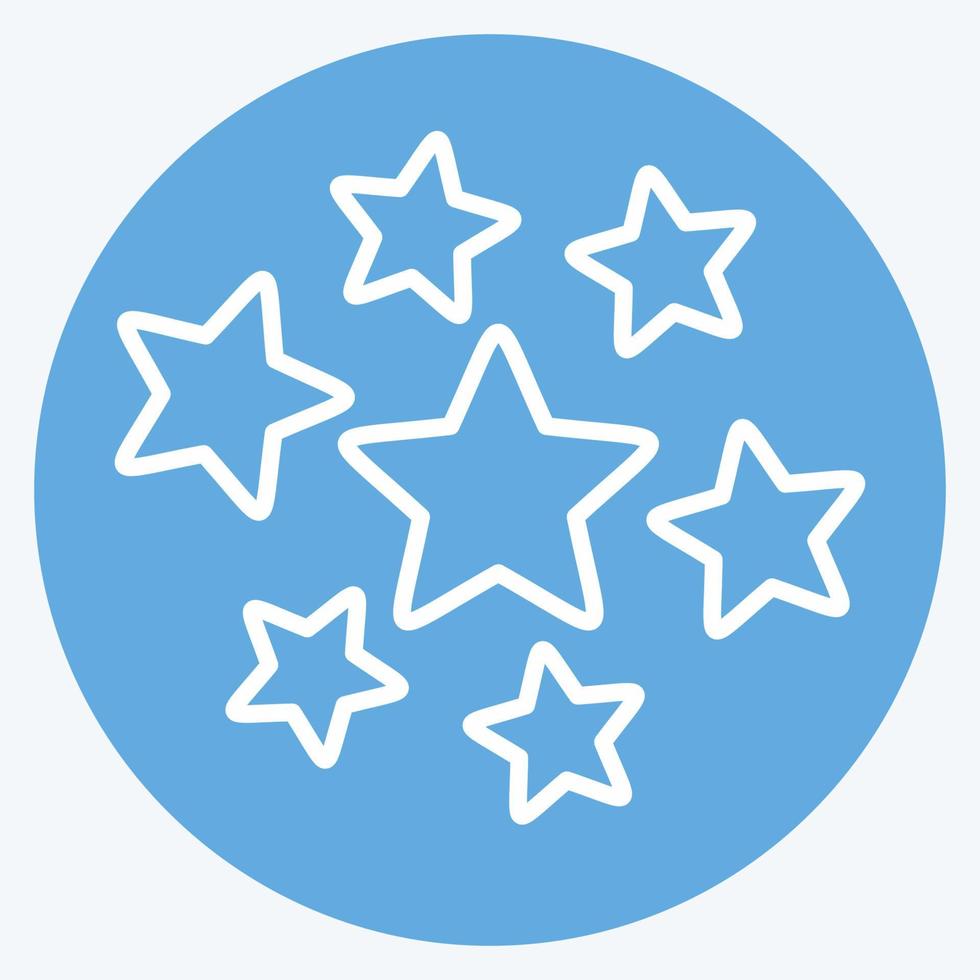 Icon Stars Around. related to Stars symbol. blue eyes style. simple design editable. simple illustration. simple vector icons