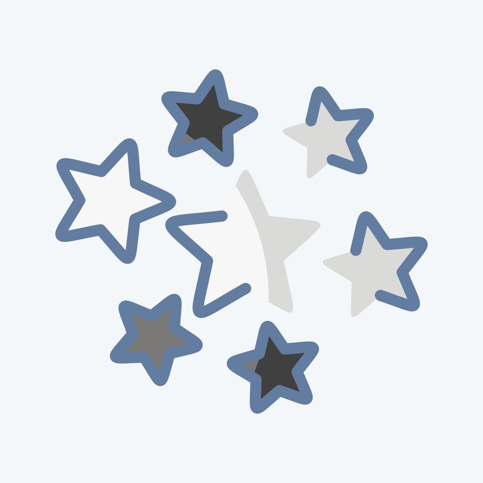 Icon Stars Around. related to Stars symbol. doodle style. simple design editable. simple illustration. simple vector icons