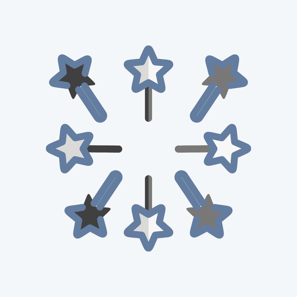 Icon Firework. related to Stars symbol. doodle style. simple design editable. simple illustration. simple vector icons
