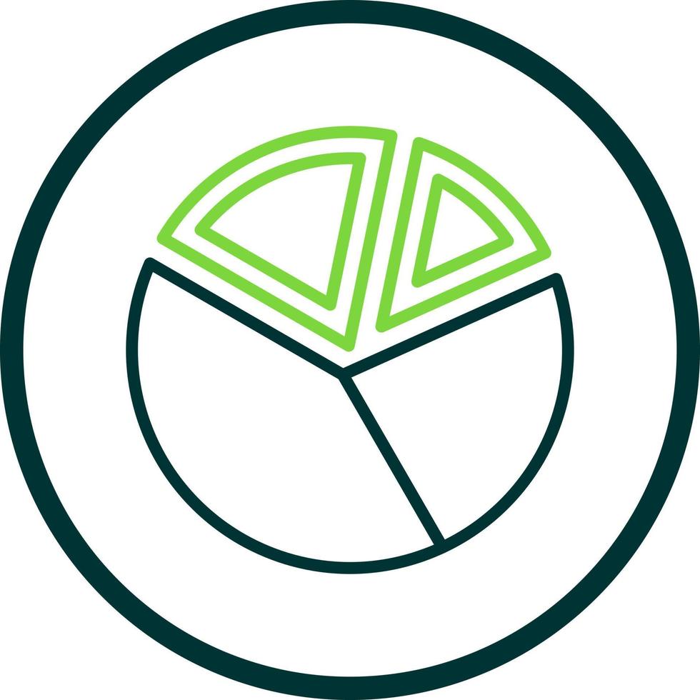 Pie Chart Vector Icon Design
