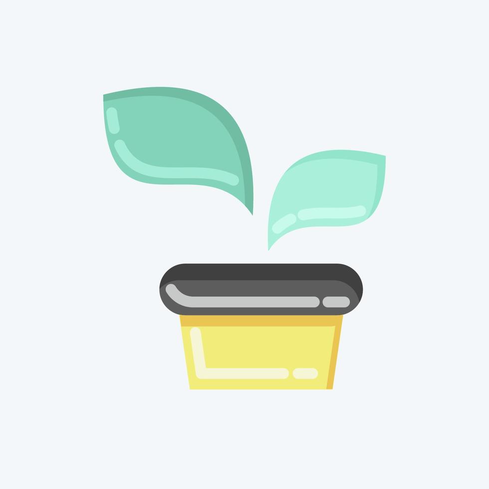 Icon Plant. related to Flora symbol. flat style. simple illustration. plant. Oak. leaf. rose vector