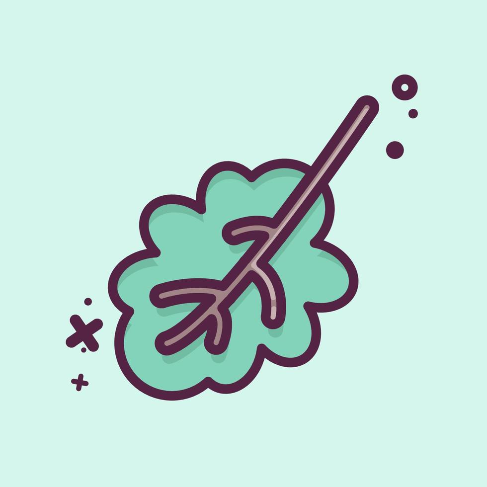 Icon Oak Leaf. related to Flora symbol. MBE style. simple illustration. plant. Oak. leaf. rose vector