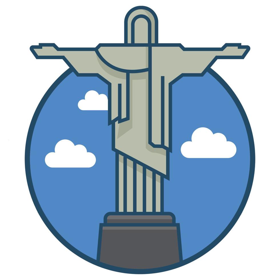 World famous building - Rio De Janeiro BRAZIL vector