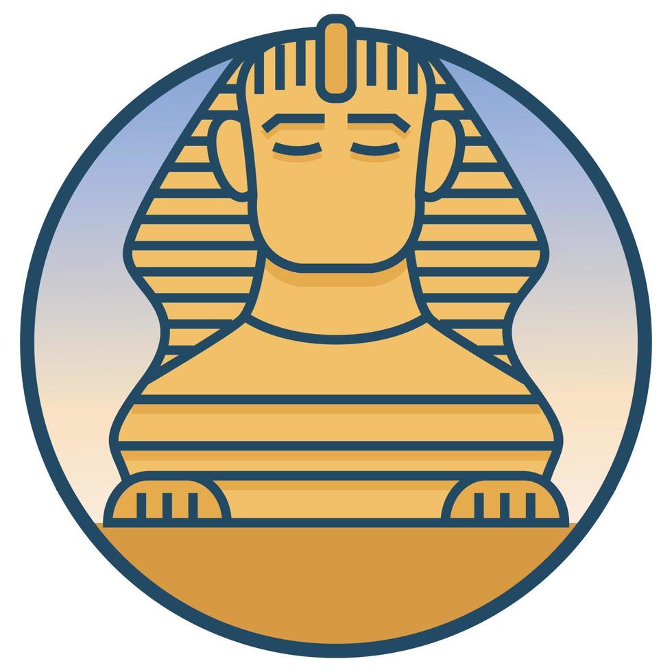 World famous building - Egypt Pyramid vector