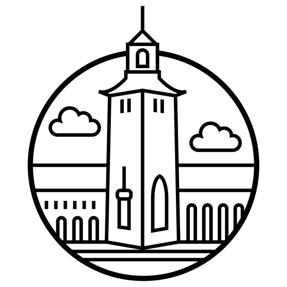 World famous building - Stockholm vector