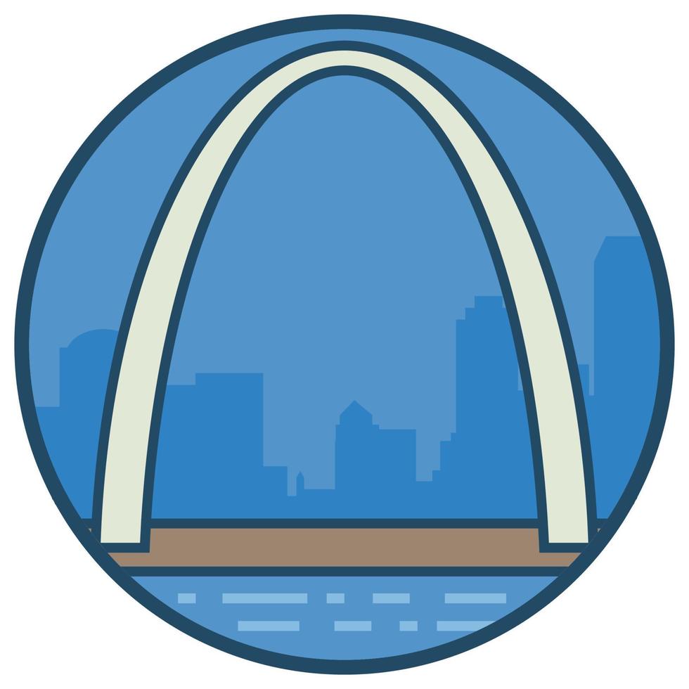 World famous building - St Louis vector