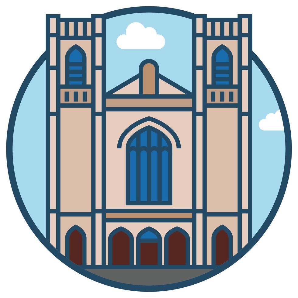 World famous building - Denver vector