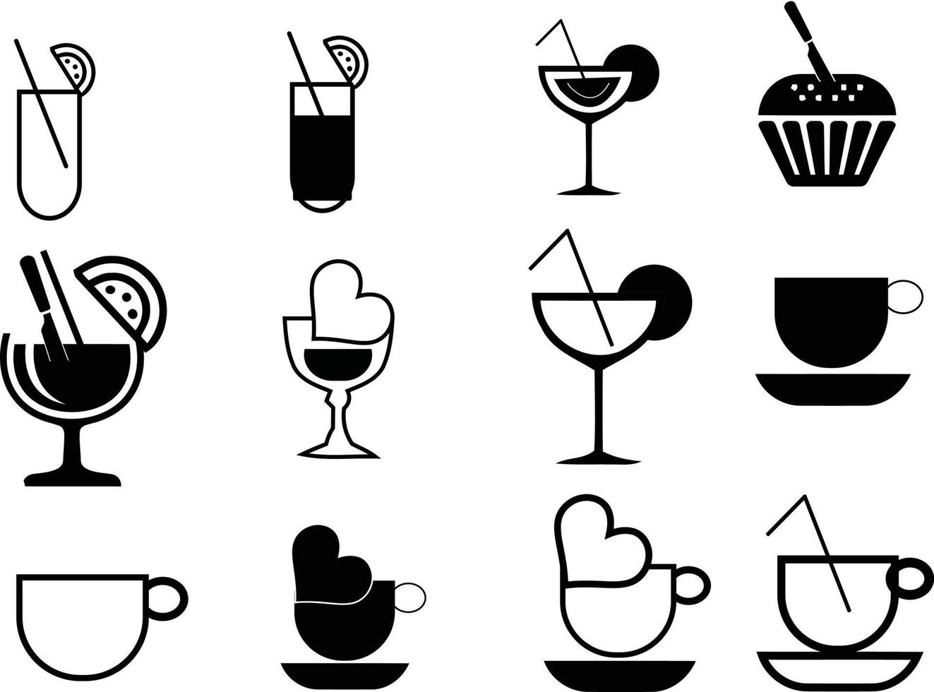 Drink icon design vector art
