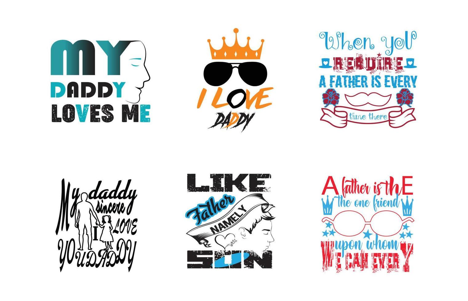 Valentines day father loves design vector