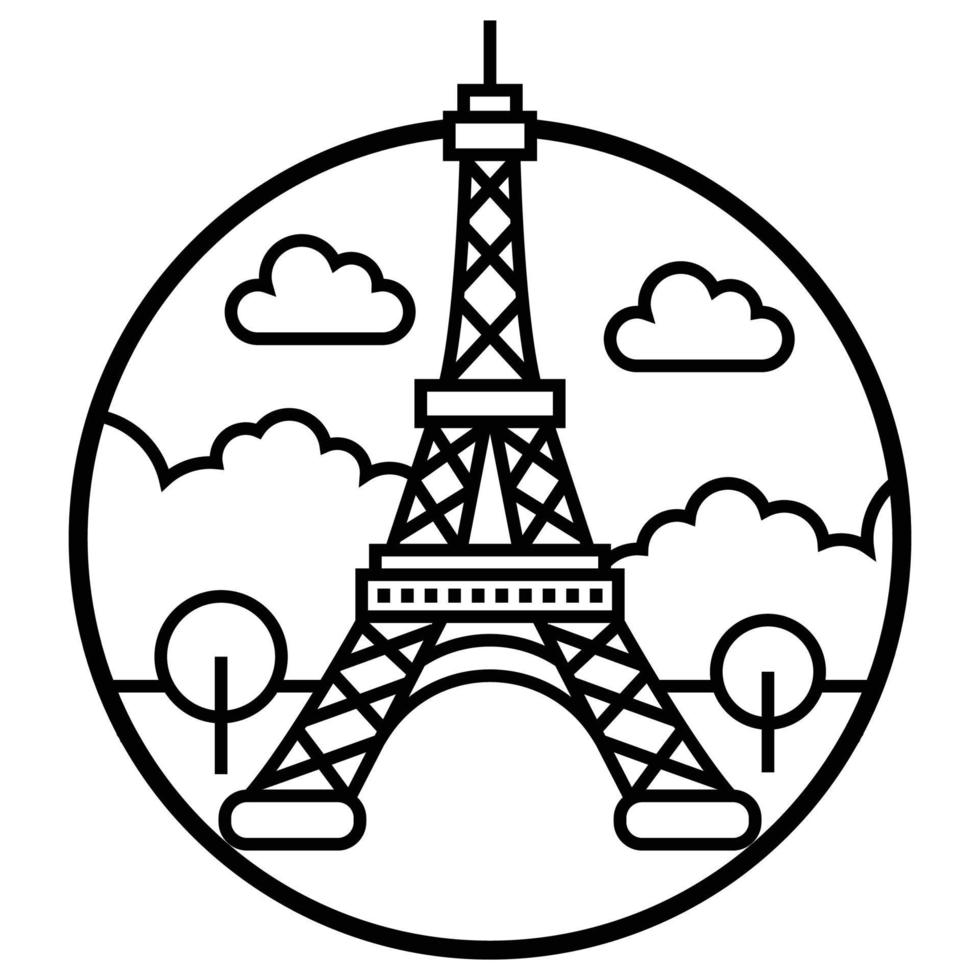 World famous building - Paris vector