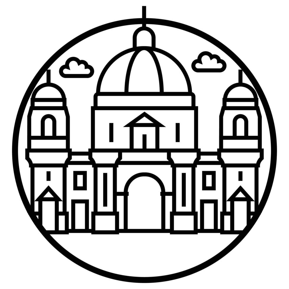 World famous building - Berlin Cathedral vector