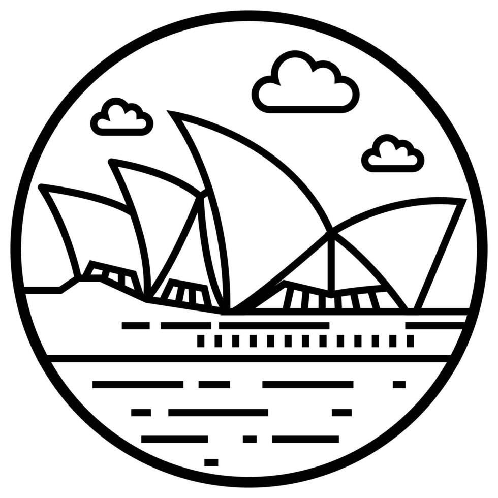 edificio de fama mundial - sydney vector