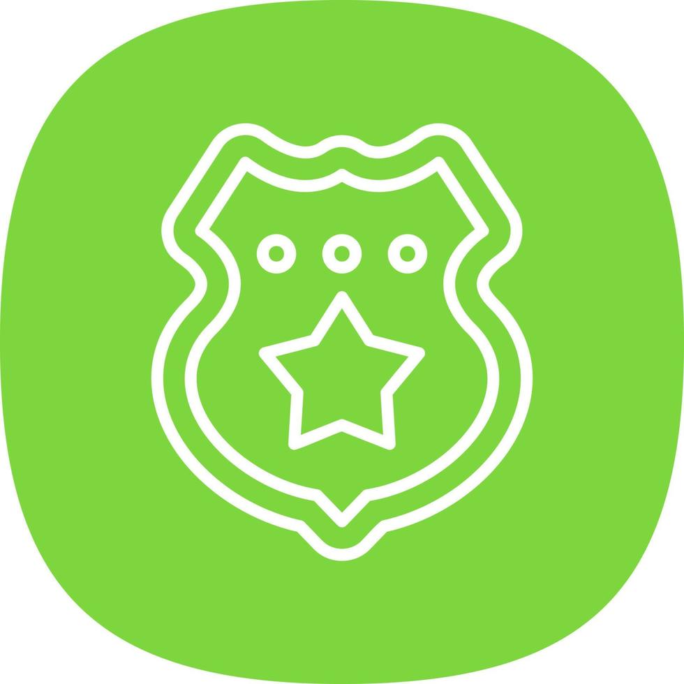 Police Badge Vector Icon Design